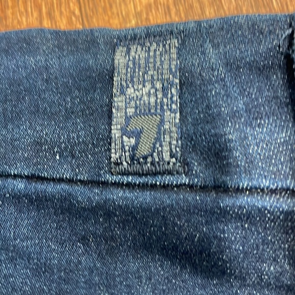 7 For All Mankind Kimmie Bootcut size 29 X 34. Dark denim. Zip front. See notes! - Picture 11 of 14